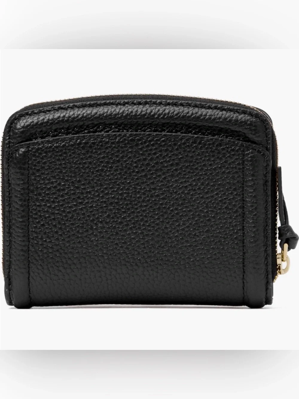 Kate Spade knott small pebbled leather bifold wallet black